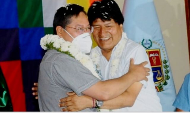 Título:El MAS prohíbe a servidores públicos participar en congresos y declara a Luis Arce enemigo de Evo Morales