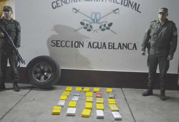 Detienen a hombre en la frontera Bolivia-Argentina con 25 kilos y 917 gramos de cocaína