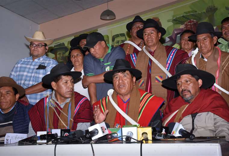 CSUTCB ratifica invitación a Evo Morales para el cabildo del 17 de octubre