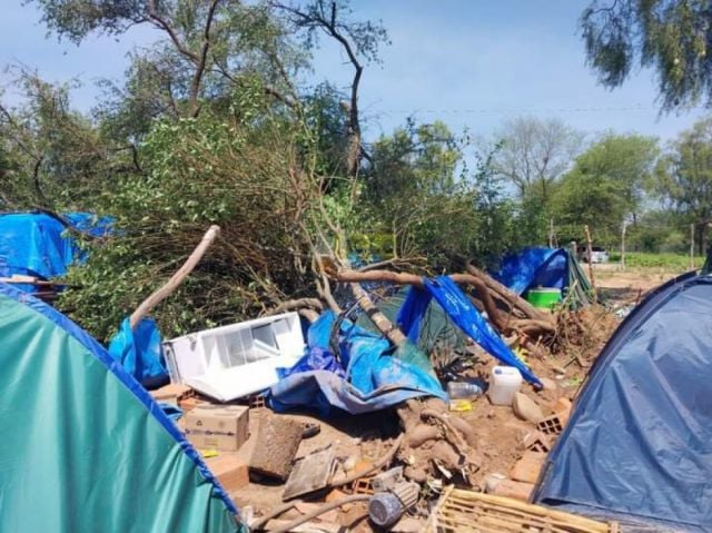 Fuertes lluvias causan estragos en comunidad de Villa Montes