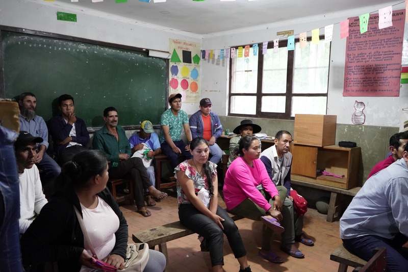 Comunarios de Saican apoyan proyecto de perforación de pozo Domo Oso-X3 en Tarija