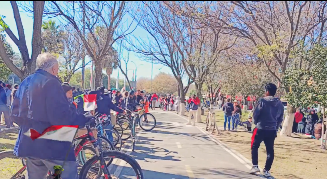 Alcalde de Tarija inaugura segunda fase de ciclovía para fomentar movilidad sostenible