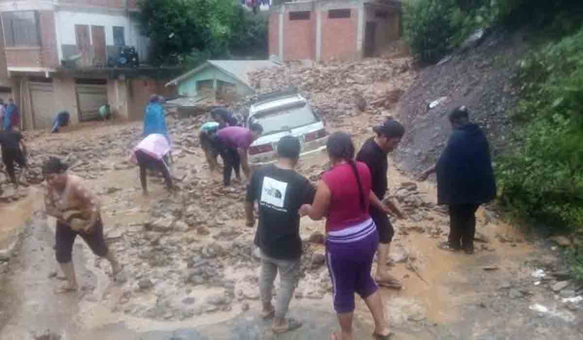 Lluvias torrenciales causan estragos en La Merced, La Asunta.