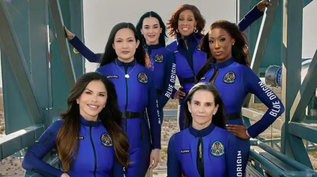 Katy Perry lidera histórico vuelo espacial tripulado exclusivamente por mujeres
