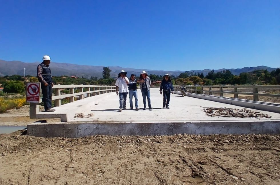 Avanza la construcción del nuevo puente sobre el río Guadalquivir en Tarija y San Lorenzo