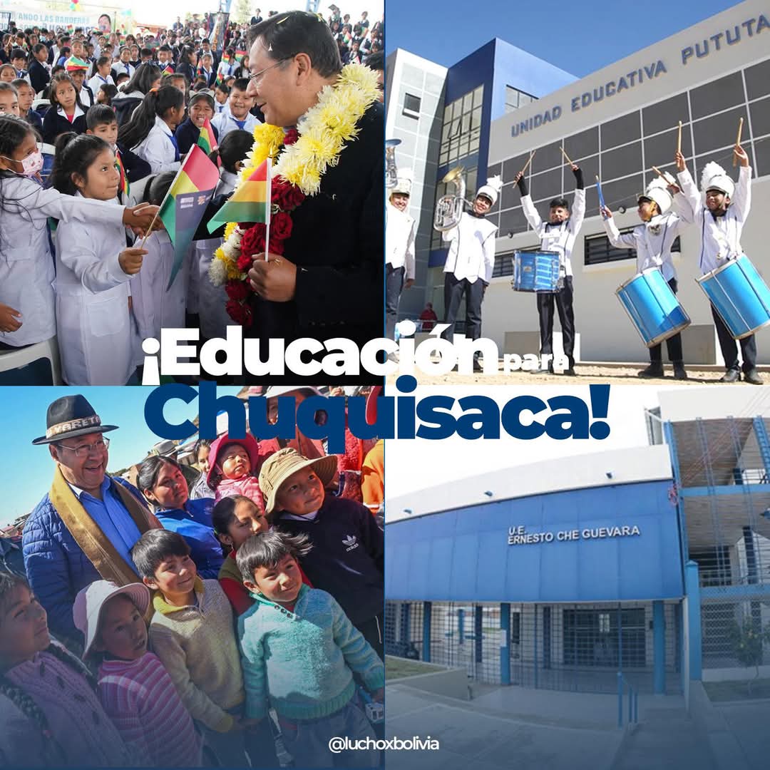 Inversión millonaria del Gobierno nacional para la construcción de unidades educativas en Chuquisaca.