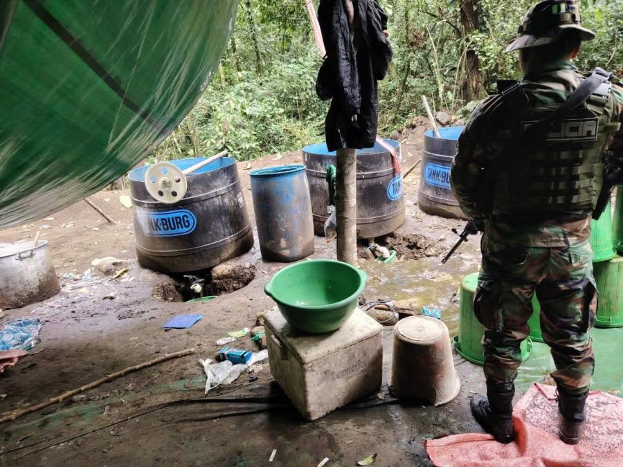 Operativo en Villa Tunari: Neutralizan 48 laboratorios de droga y dos pistas clandestinas