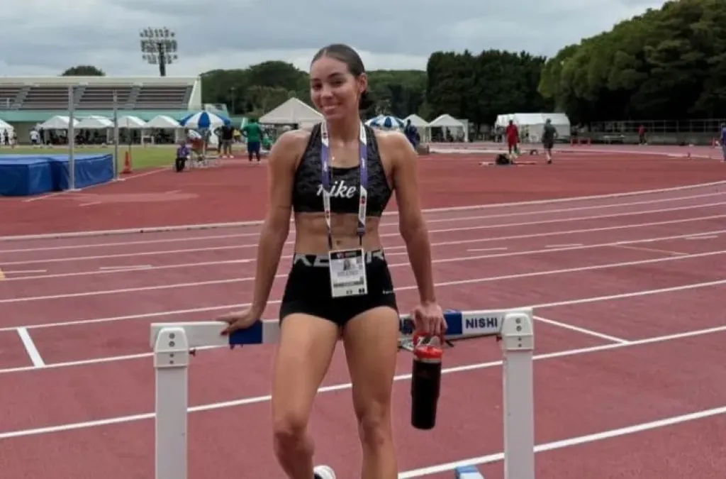 Alinny Delgadillo orgullo boliviano en el Mundial de Atletismo Tokio