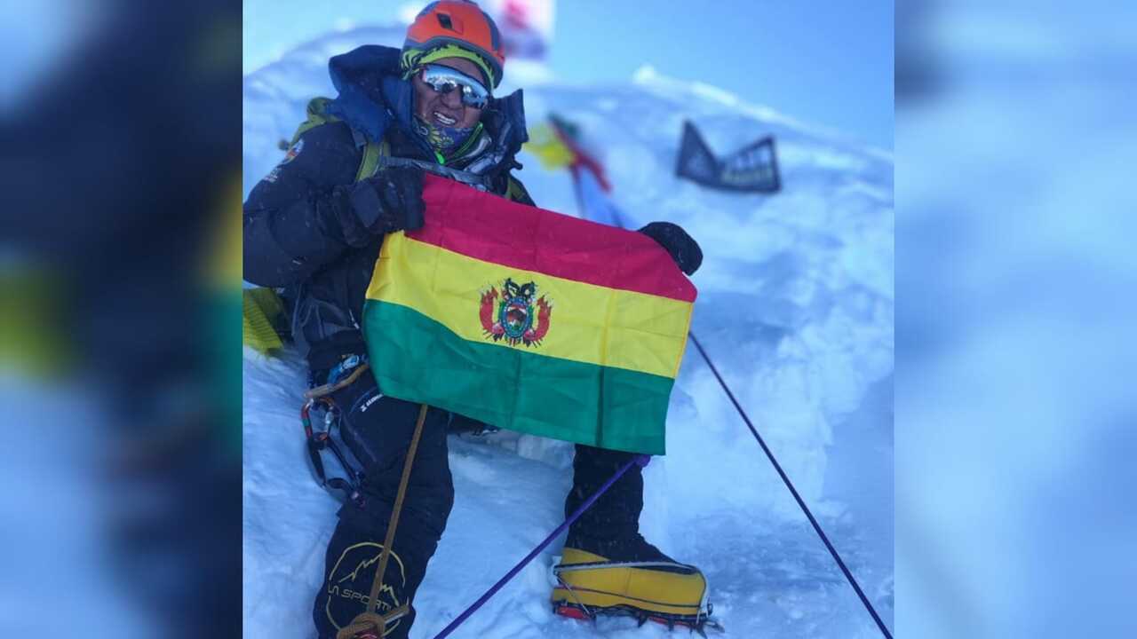 Montañista paceño David Hugo Ayaviri corona la cima del Manaslu en una hazaña histórica