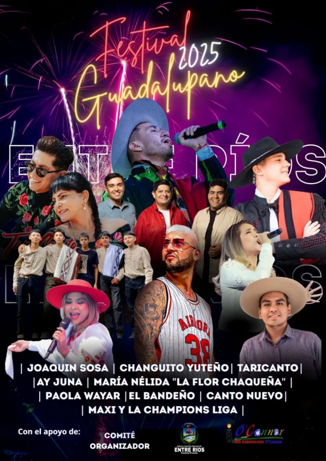 Festival Guadalupano Entre Ríos celebra su edición este fin de semana con actividades culturales y religiosas