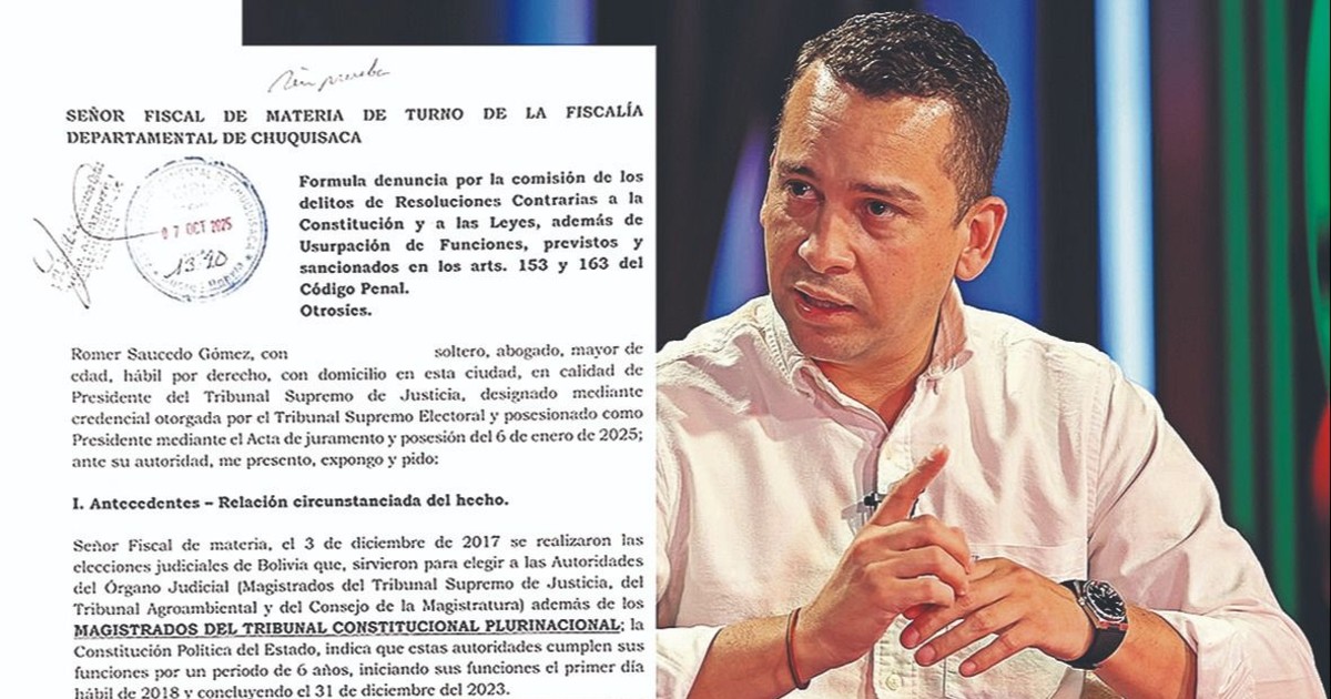 Rómer Saucedo denuncia autoprorrogados y desata remezón político