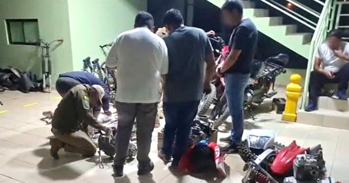 Hallan depósito de motos robadas en Tarija cuatro aprehendidos tras rastreo exhaustivo
