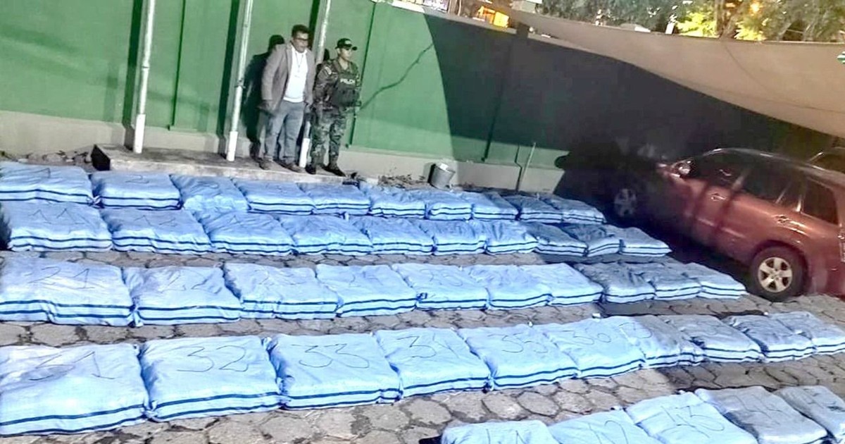 Antidrogas intercepta furgón con 896 paquetes de marihuana