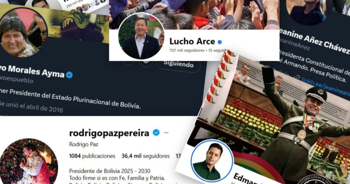 Paz y Lara crecen en RRSS; Evo lidera seguidores