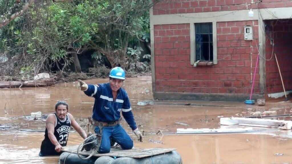 Inundaciones en Tipuani afectan al menos 90 familias y 30 viviendas
