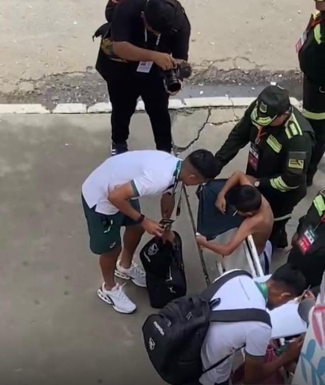 La Verde llega al estadio IV Centenario minutos antes del partido