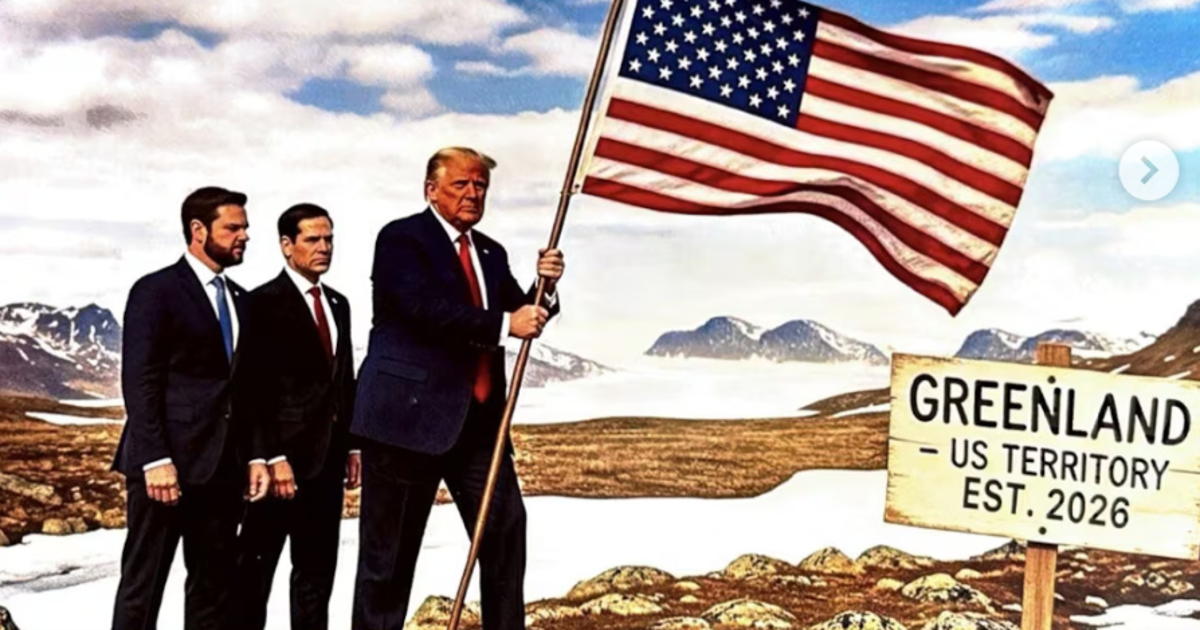 Donald Trump genera polémica en redes con imagen de Groenlandia como territorio de Estados Unidos