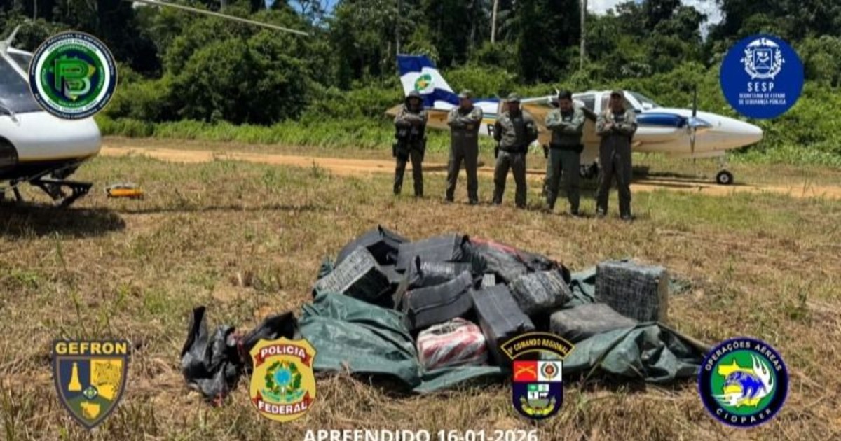 Autoridades brasileñas incautan avioneta con media tonelada de droga de Bolivia