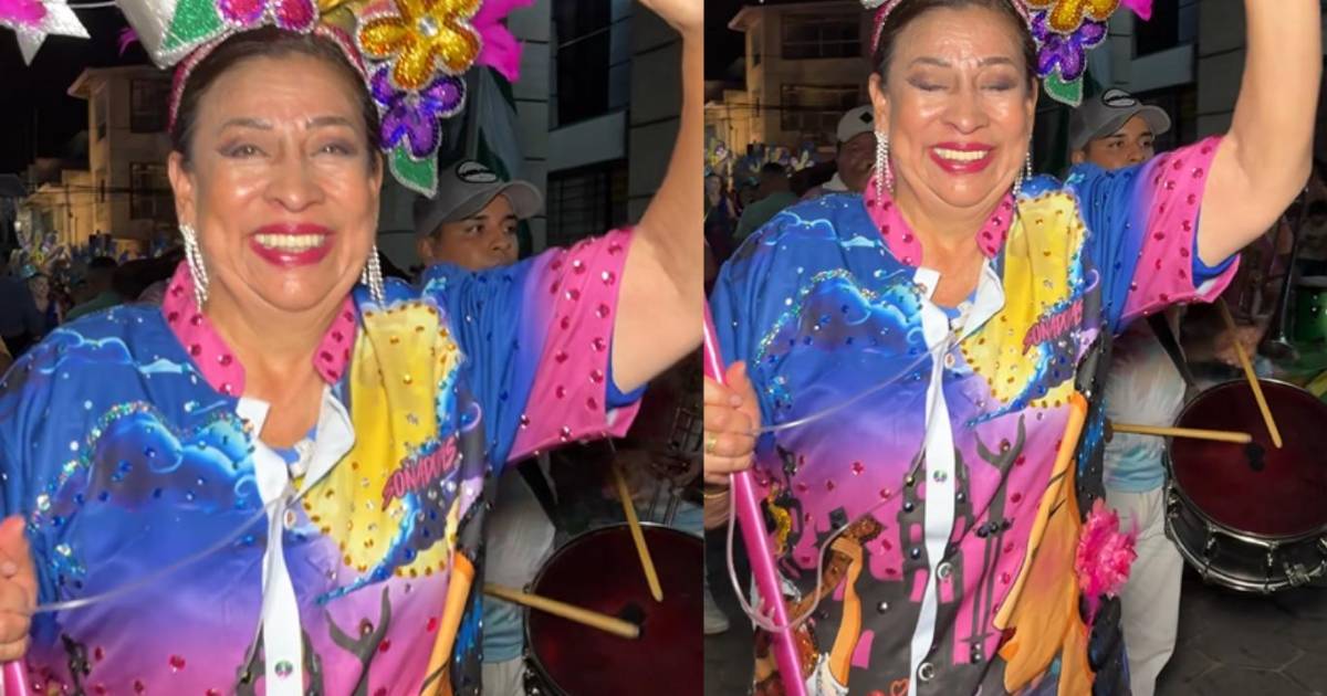Carnavalera de Santa Cruz baila con oxígeno y anima la fiesta local