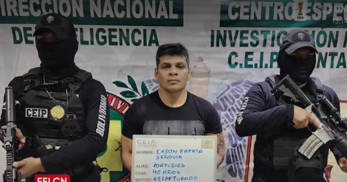 Santa Cruz recaptura a reo fugado que denuncia robo de 50 mil dólares por policías