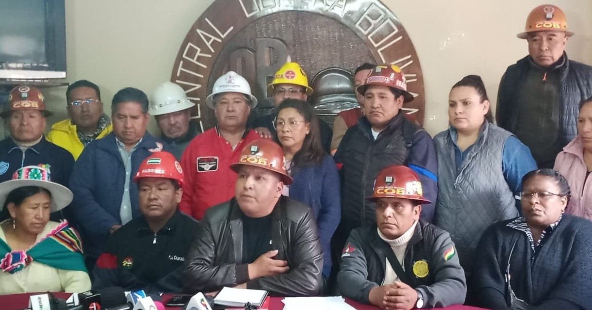 Argollo denuncia complot contra la COB por injerencia de Huarachi en paro