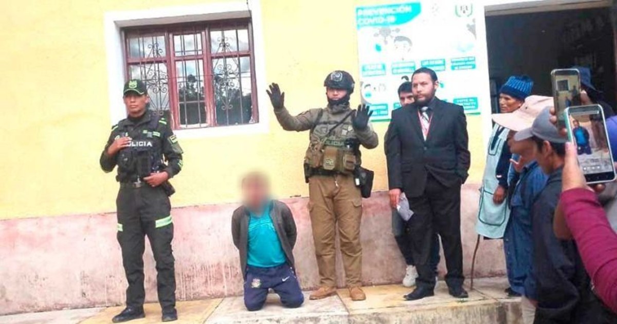 Acusado de feminicidio e infanticidio en Potosí se salva de linchamiento y va a la cárcel