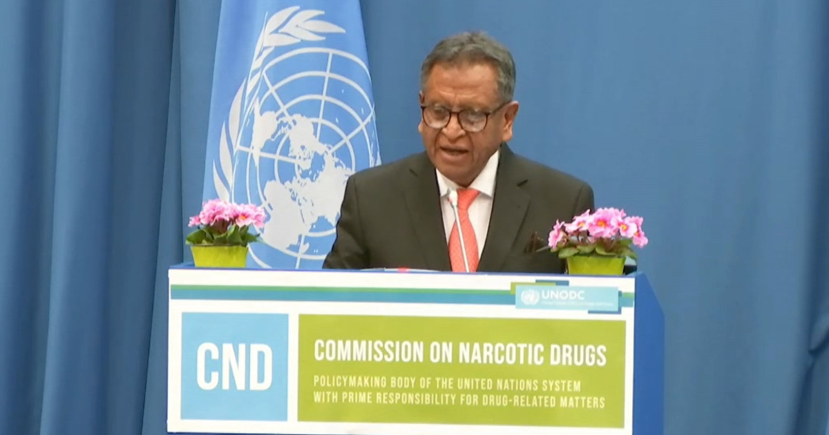 Bolivia pide en Viena cooperación internacional para desmantelar financiamiento del narcotráfico