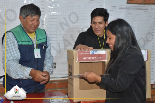 Tarija anuncia resultados parciales del 22M con baja participación electoral