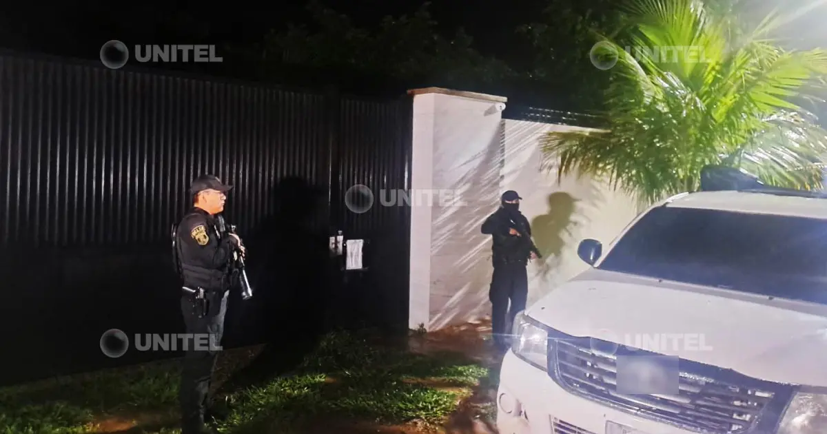 Autoridades secuestran inmueble en Porongo vinculado a casa de seguridad de Marset