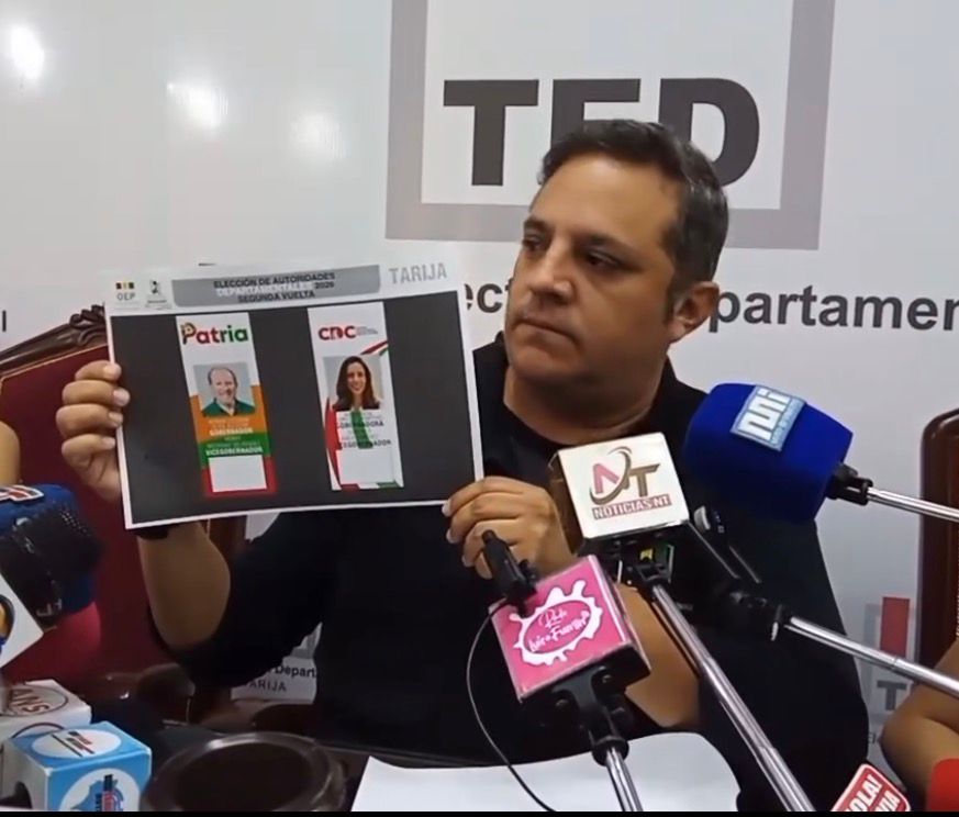 TED define papeleta y sortea jurados para segunda vuelta en Tarija