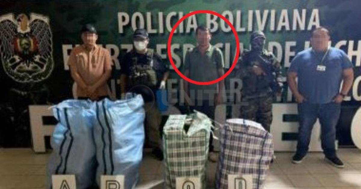 Detienen a hombre con 75 kilos de marihuana al evadir control policial en La Angostura, Santa Cruz