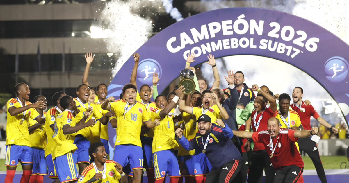 Colombia goleó 4-0 a Argentina y ganó el Sudamericano Sub-17 tras 33 años