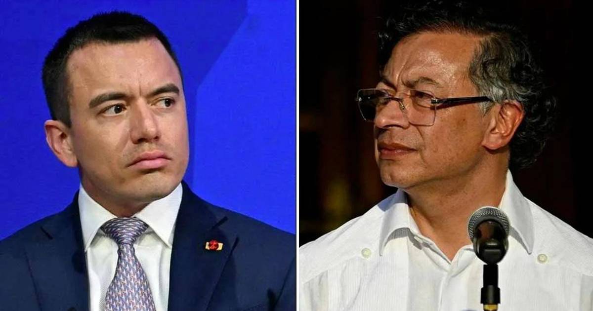 Presidente Noboa acusa a Gustavo Petro de impulsar incursión guerrillera en la frontera con Colombia