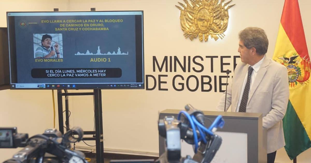 Viceministro Paredes acusa a Evo Morales de coordinar bloqueos y desestabilizar al Gobierno de Rodrigo Paz