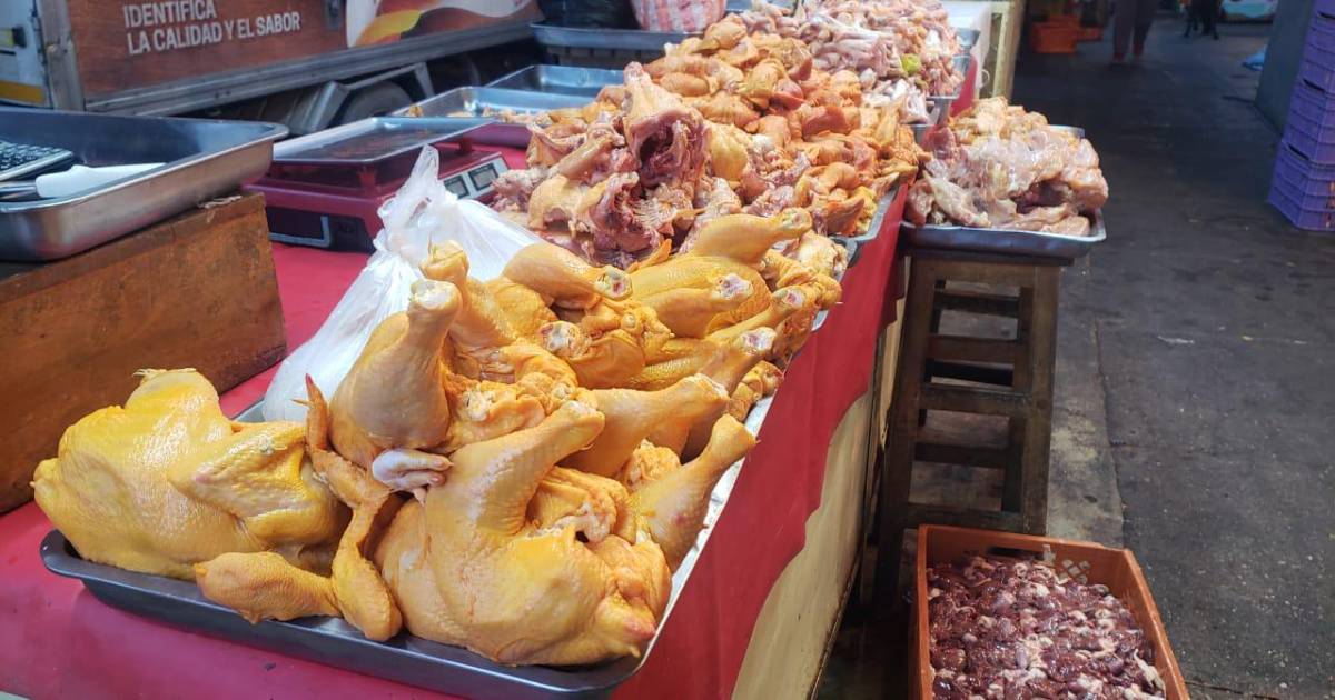 Incremento del precio del pollo en La Paz supera los 100 bolivianos debido a bloqueos y dificultades logísticas