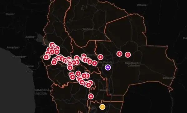 Bolivia registra 62 puntos de bloqueo en carreteras y aumenta la tensión en el transporte interdepartamental