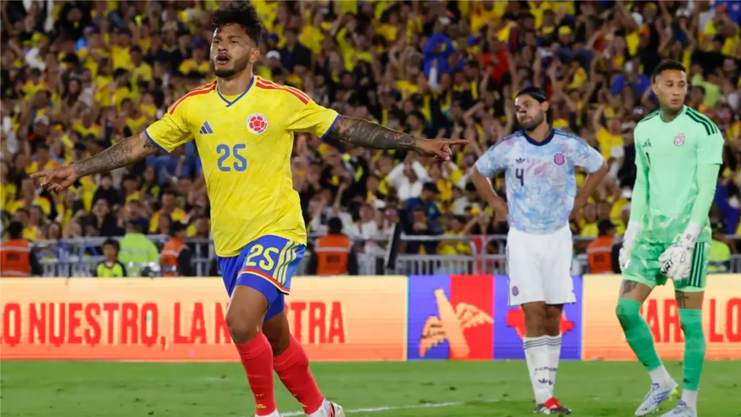Colombia venció 3-1 a Costa Rica en el Campín en su despedida rumbo a la Copa del Mundo 2026