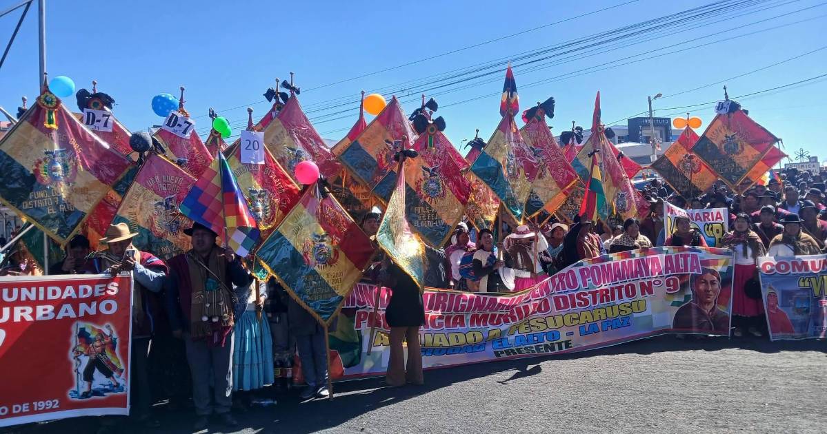 Cabildo en Distrito 7 de El Alto: “No hay miedo a la ley de Estado de excepción ni a la represión”
