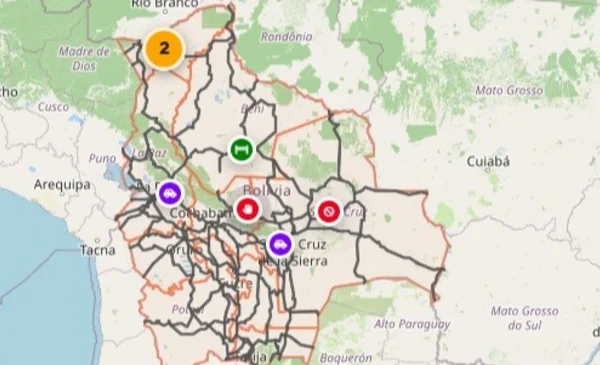 Reporte vial 26 de junio: bloqueo en Cochabamba, inundación en Santa Cruz y cierres temporales por lluvias en Beni